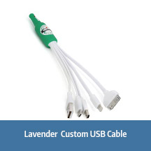Lavender Custom USB Cable